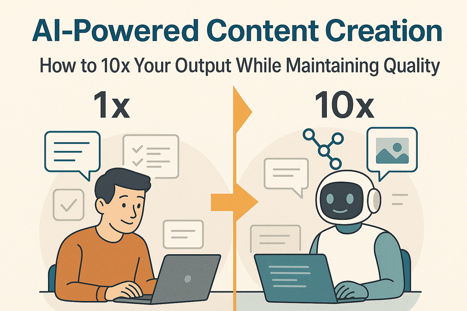 Cover image for AI-Powered Content Creation: How to 10x Your Output While Maintaining Quality