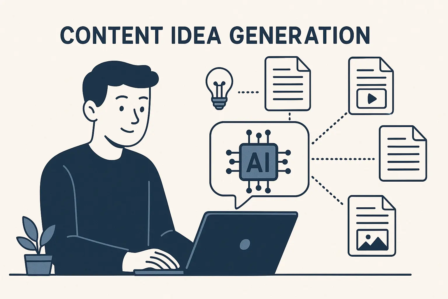 Cover image for Content Idea Generator: How AI Tools Transform Content Creation in 2025