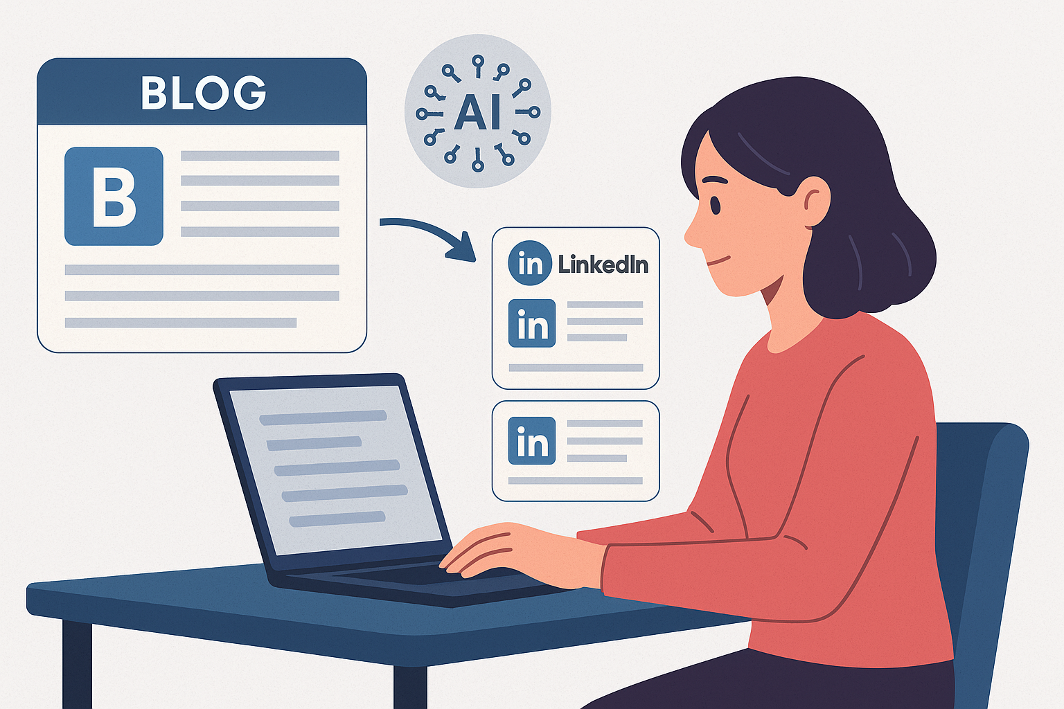 Cover image for How to Repurpose Blog Posts for LinkedIn Using AI in 2025 (Ultimate Guide)